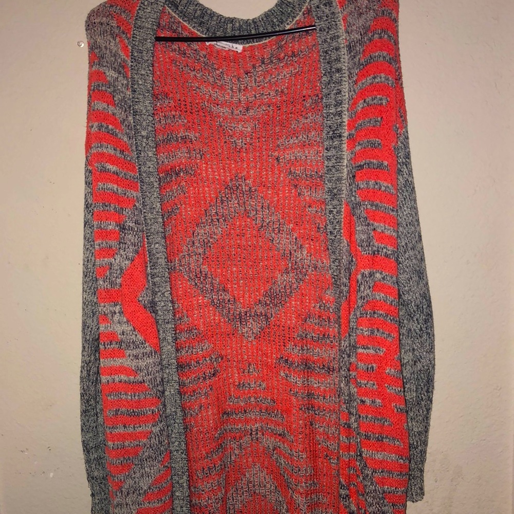 Women’s Grey & Pink Cardigan